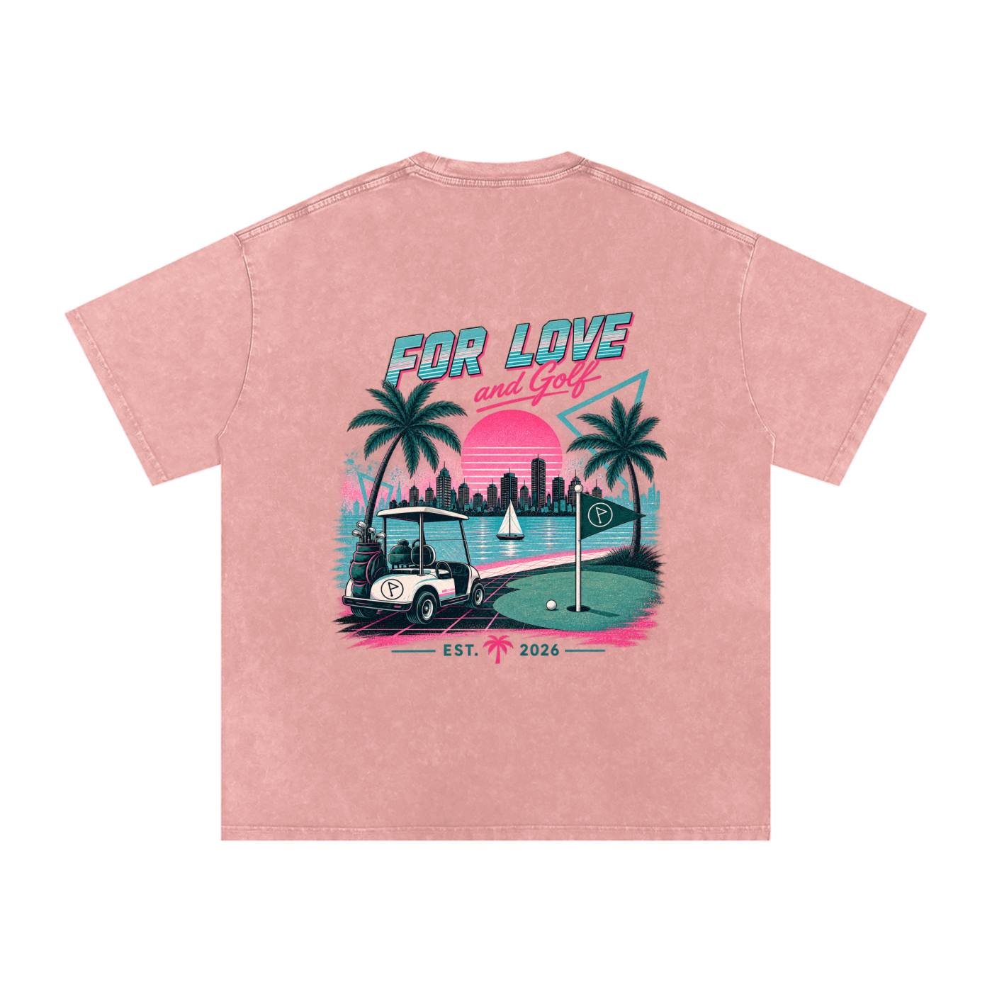 Miami After 18 Oversized Back Graphic Tee