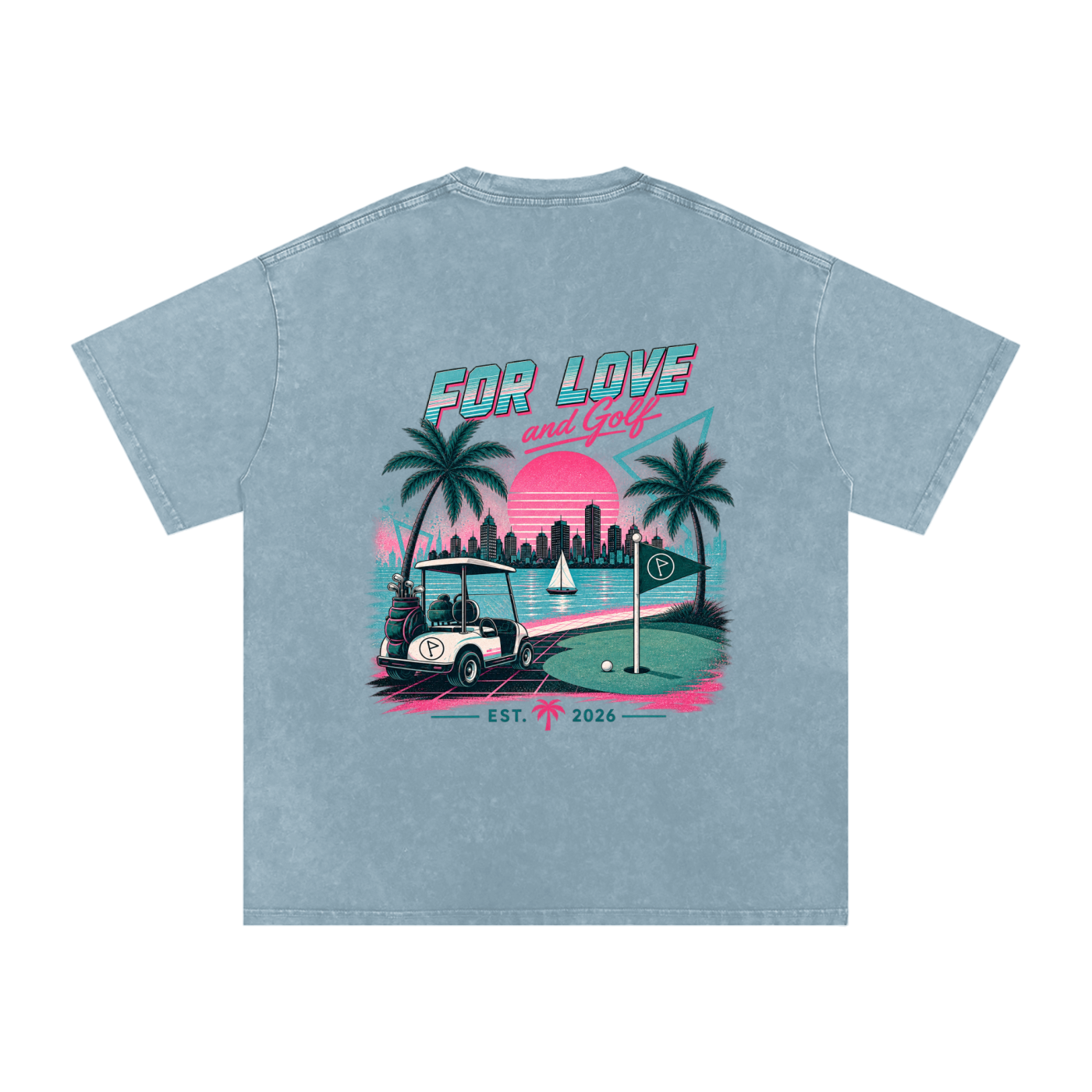 Miami After 18 Oversized Back Graphic Tee