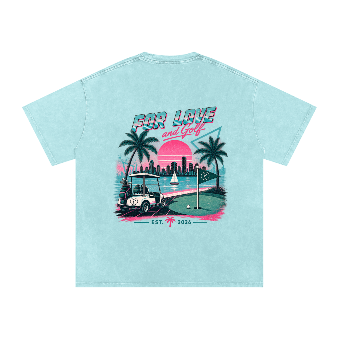Miami After 18 Oversized Back Graphic Tee